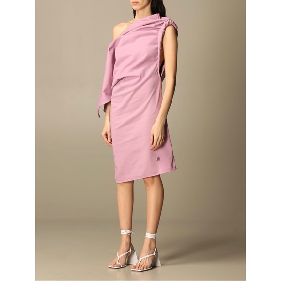 Elegant Lavender One-Shoulder Dress - Picture 7 of 16